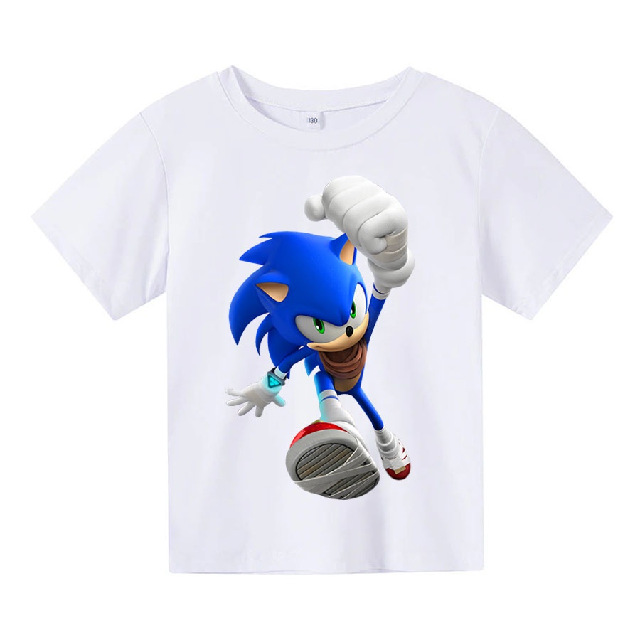 Áo thun cho bé sonic siêu đẹp , 4 màu, có size người lớn, Anam Store