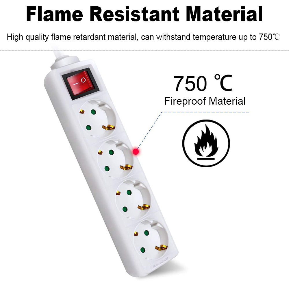 Ổ Cắm Điện Không Dây 16a 250v 1-3 4 5 6 Chiều