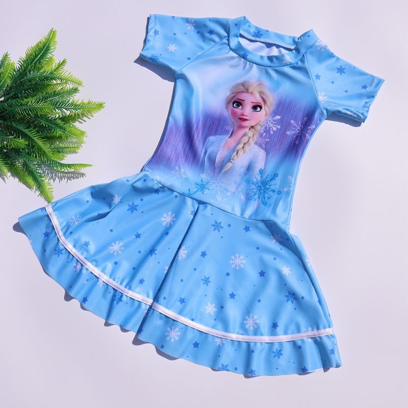Váy bơi, váy tắm, quần áo tắm ELSA118 váy kèm quần cho bé từ 8tuổi đến 15tuổi