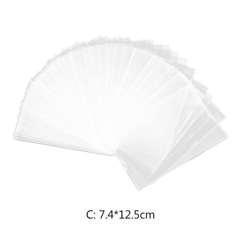 Set 100 túi đựng thẻ bài tarot CCG MTG trong suốt