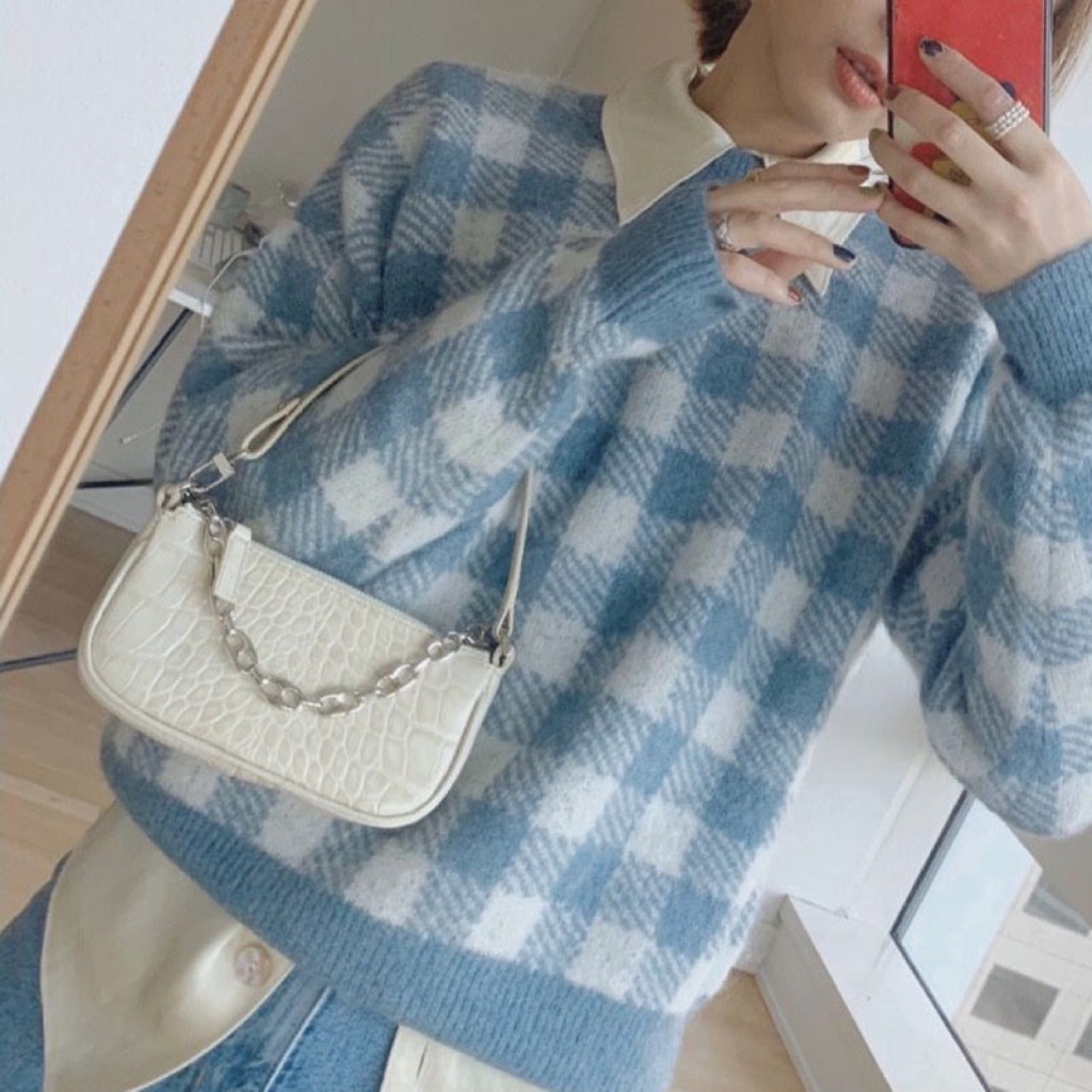 SUXI Túi đeo vai da Pu phong cách Hàn Quốc thời trang cho nữ