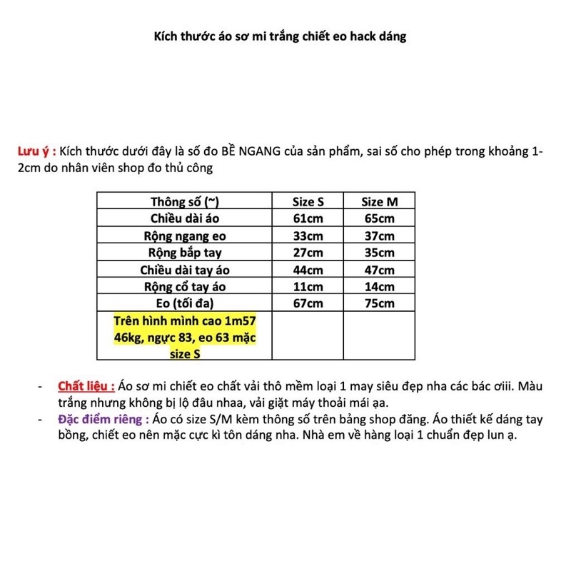 [Ảnh thật/Video] ÁO SƠ MI CHIẾT EO TÔN DÁNG ÁO SƠ MI TRẮNG KHÔNG NHĂN