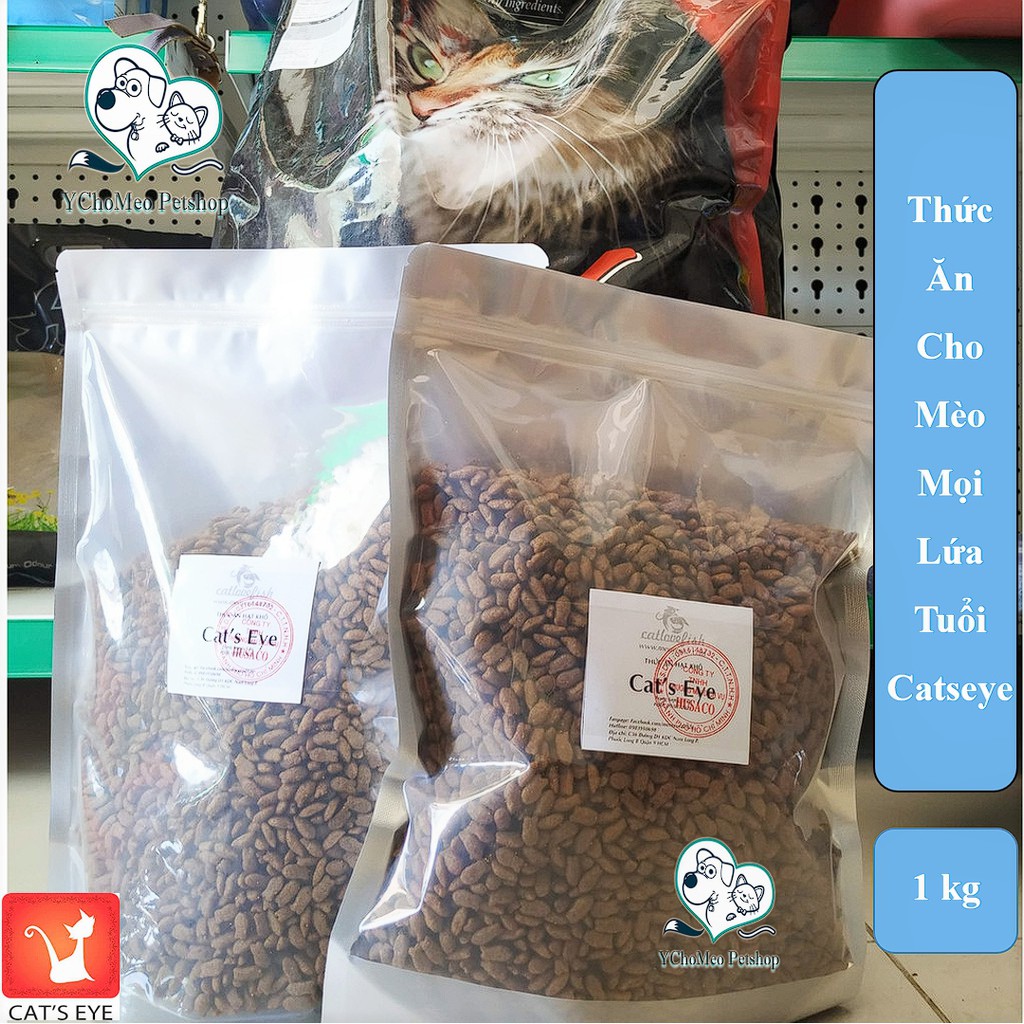 1 kg Thức ăn cho mèo Hạt Cat's eye túi 1kg dành cho mèo mọi lứa tuổi