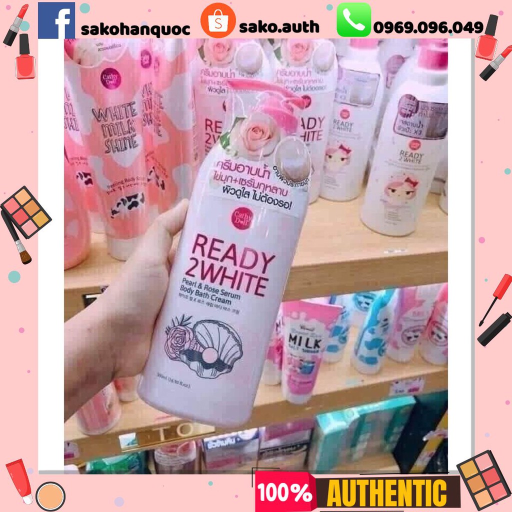 SỮA TẮM NGỌC TRAI CATHYDOL READY 2 WHITE | BigBuy360 - bigbuy360.vn