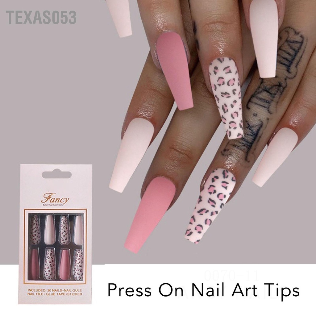 Bộ 30 Móng Tay Giả Che Phủ Toàn Diện Thời Trang