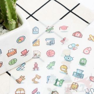 ❉ Funny Diary Label Stickers ❉6Sheet/Set DIY Diary Scrapbooking Decals Stickers