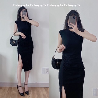 Váy body dáng dài chất co giãn
