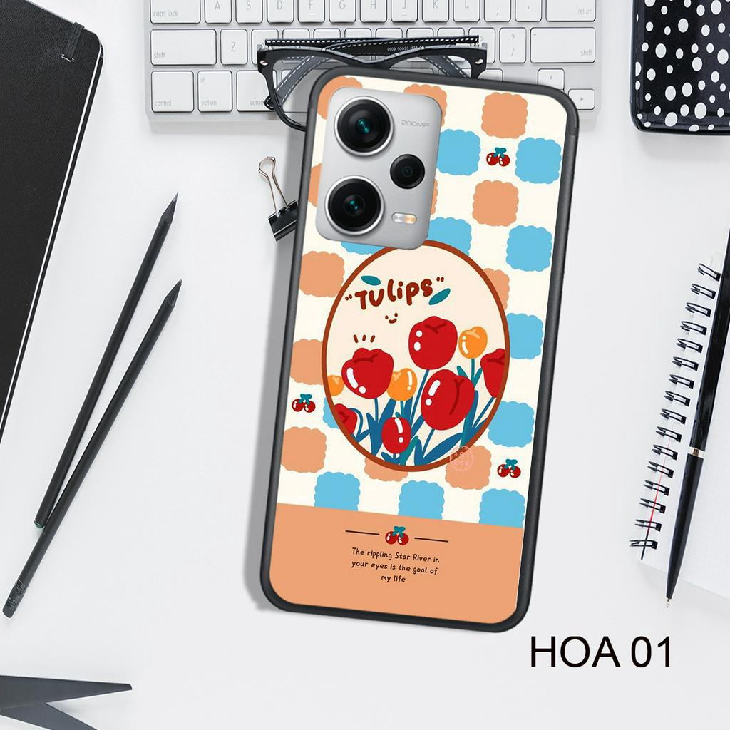Ốp Lưng  XIAOMI REDMI NOTE 11S/11 4G - NOTE 11 5G - NOTE 11 PRO - NOTE 12 4G/5G - NOTE 12 PRO, In Hình HOA, Màu Sắc ĐẸP