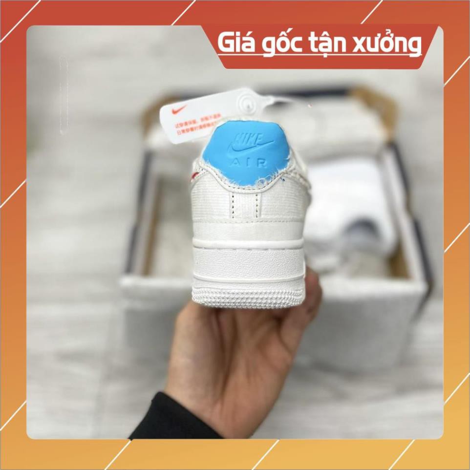 [FreeShip-Hàng Xịn Sale Sốc] Giày Sneaker AF1 Xé 2 Màu Full Box Full Phụ Kiện, Giày thể thao nam nữ