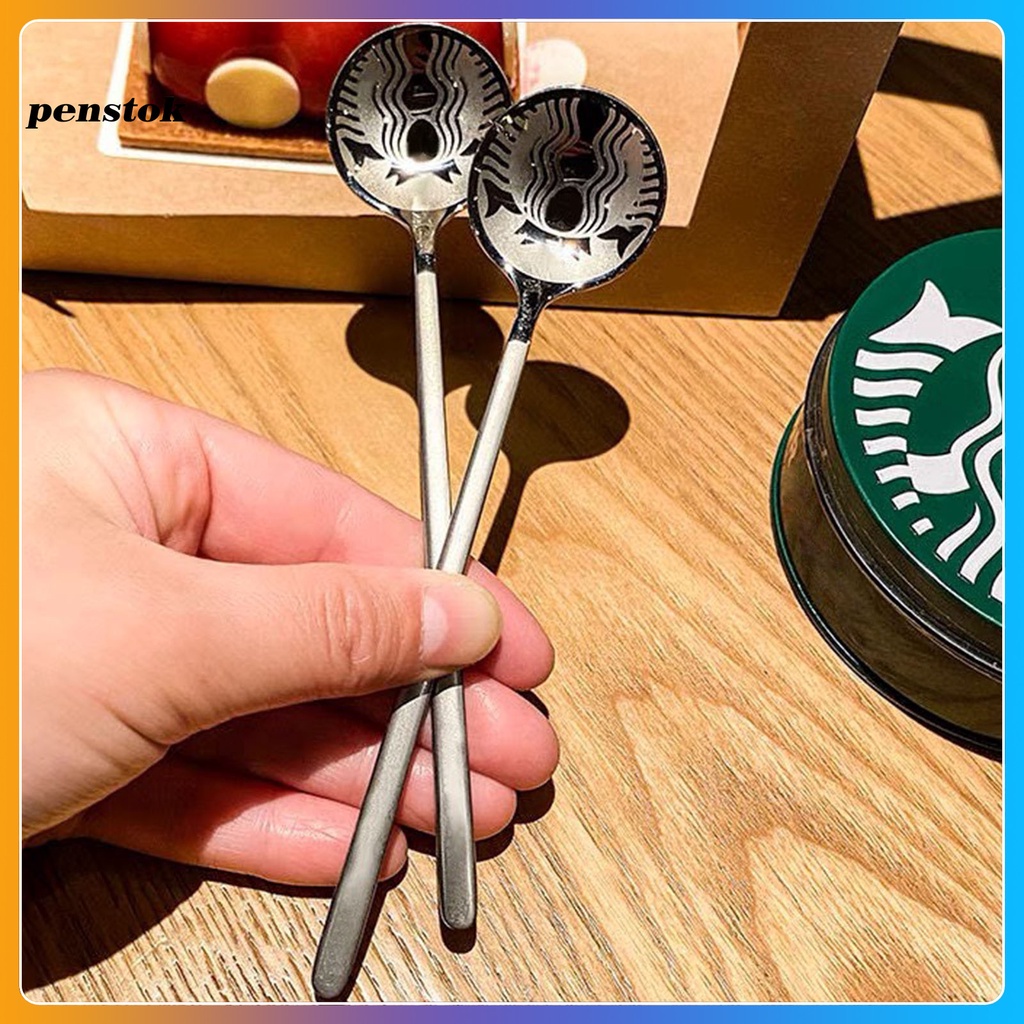 Muỗng khuấy cà phê Starbucks màu trơn chống rỉ đa năng