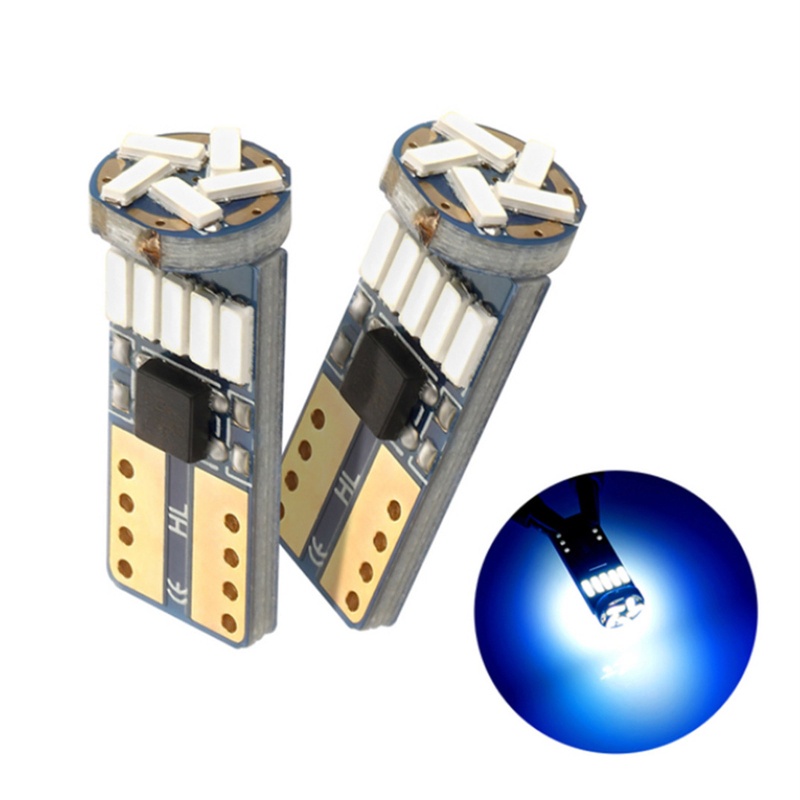 Set 10 Bóng Đèn LED T10 12V 4014 15SMD Dành Cho Ô Tô