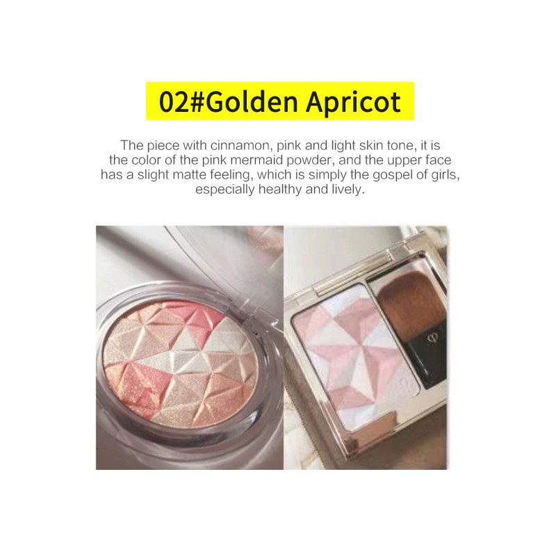 Beauty☛ Shimmer Face Highlighter Makeup Baking Powder Highlighter Palette Skin Brighten Highlight Face Contour Concealer ☂