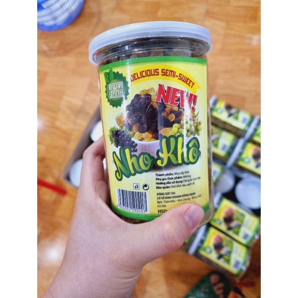 Hũ 400g nho khô xanh loại 1