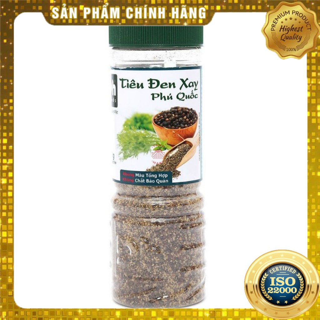 [ Yams Mart ] Tiêu Đen Xay Phú Quốc DH Food 80G