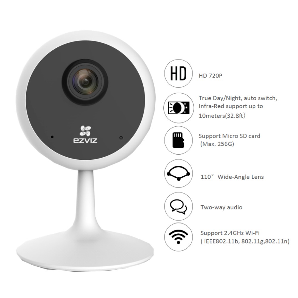 [Giá Sốc] Camera Wifi EZVIZ C2C 720P 1MPX, C1C 720P 1MPX Camera Nhỏ Ngọn, Sắt Nét, Hàng Chính Hãng, Bảo Hành 24 tháng