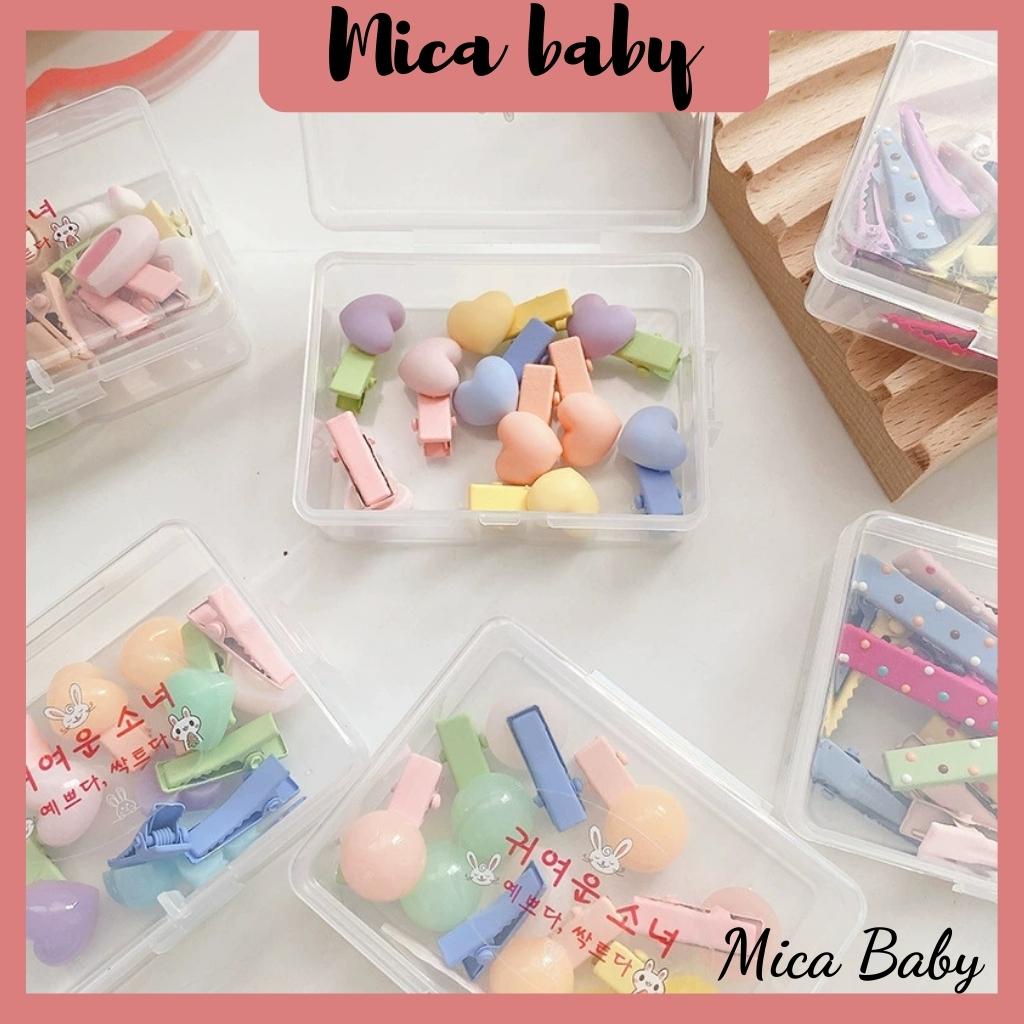 Set kẹp tóc cho bé hình động vật ngộ nghĩnh đáng yêu Mica baby KT19