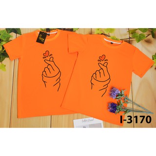 I3170 Áo Đôi Tình Nhân In Bắn tim