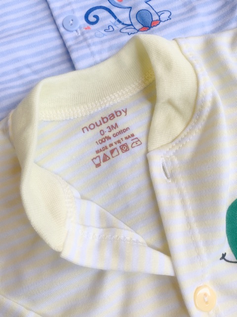 Áo dài tay nỉ cotton NOUBABY cho bé yêu