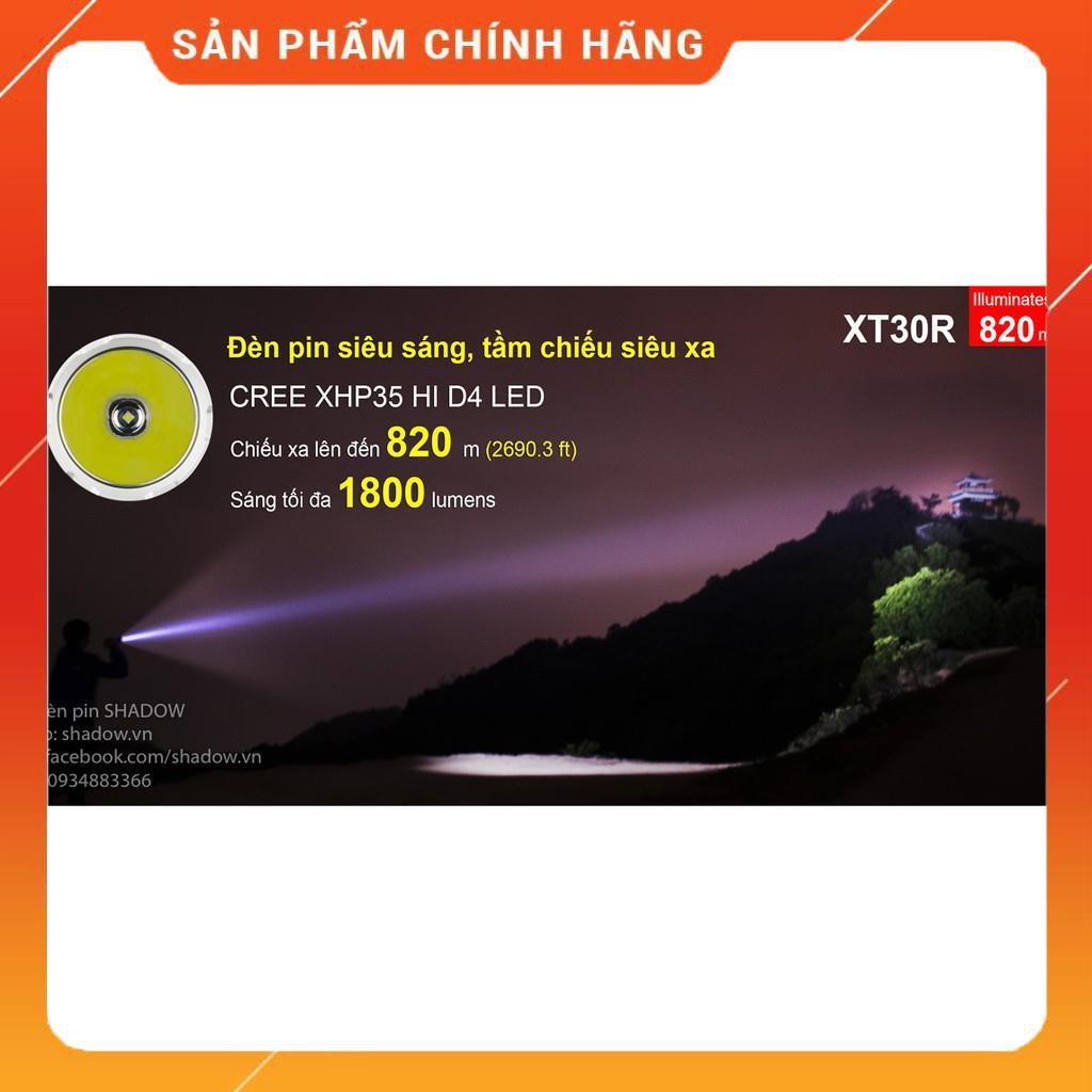 [HÀNG CHÍNH HÃNG][CHIẾU SIÊU XA] Đèn pin và đèn sạc KLARUS XT30R công tắc tác chiến sáng 1800lmxa 820m