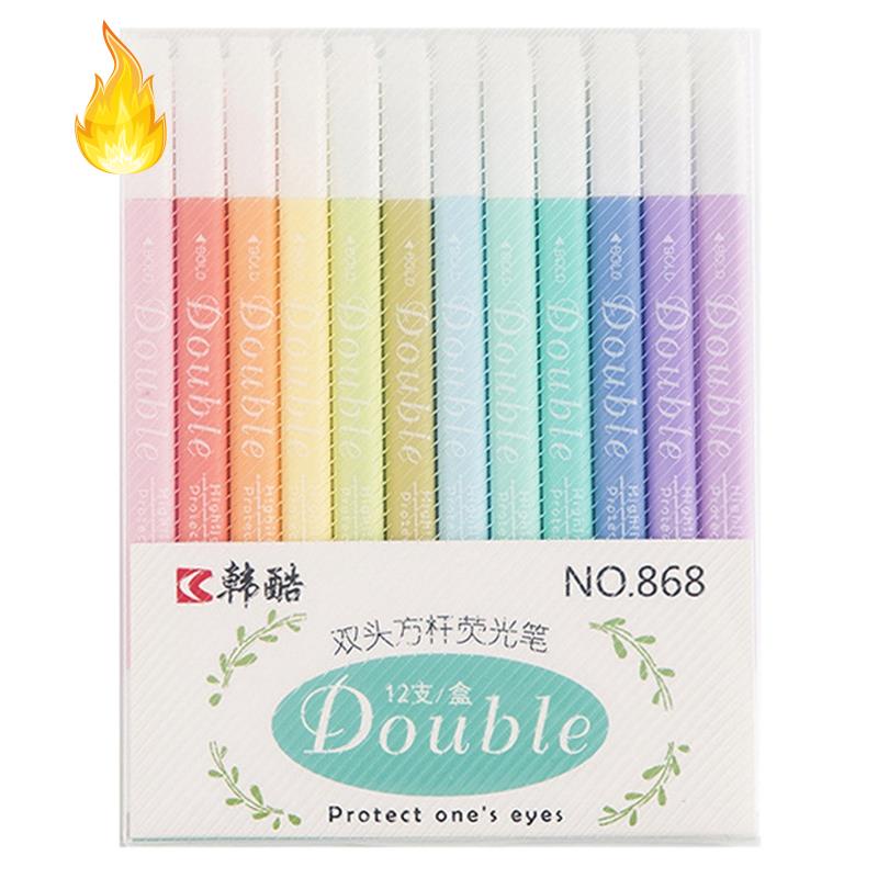 Set Bút Vẽ Hai Đầu Tròn/Vuông 868 Màu Sắc