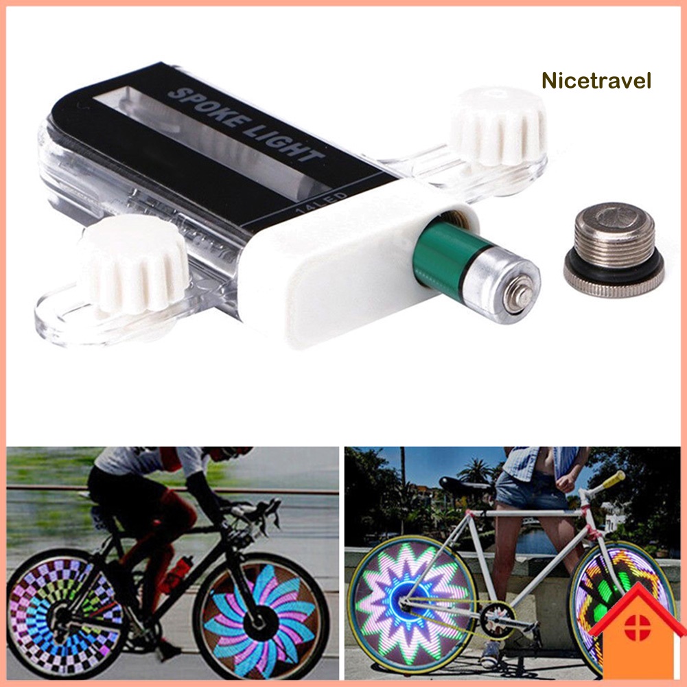 Đèn led trang trí gắn căm bánh xe đạp chống thấm nước