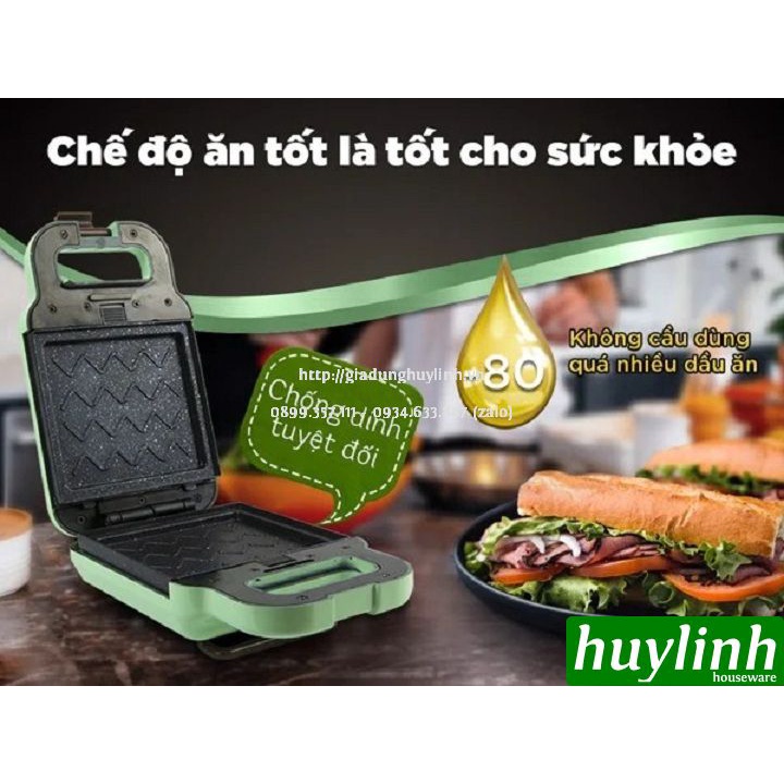 [Mã ELHAMS5 giảm 6% đơn 300K] Máy làm - nướng bánh Sandwich Perfect PF-833 - 600W