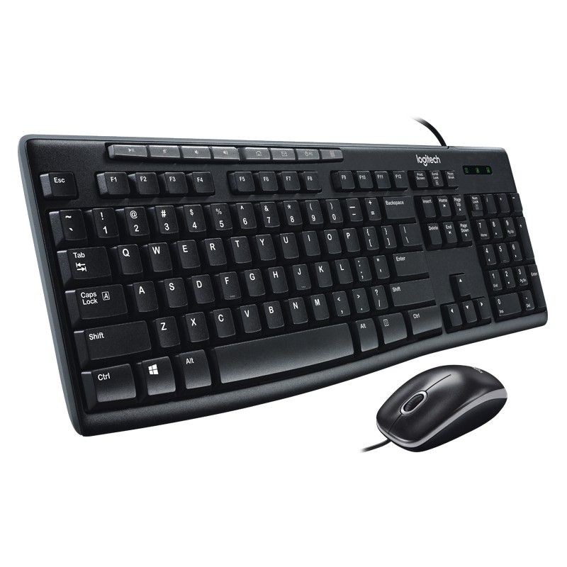 [Trả góp 0% LS] Bộ bàn phím và chuột có dây Logitech MK200