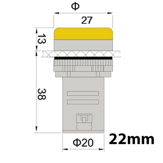 Đèn báo pha tủ điện phi 22 220V giá tốt
