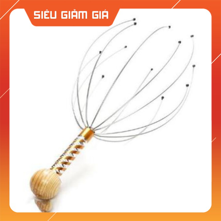 * Cây gãi đầu hình bạch tuộc 12 châm cứu thư giãn Ma20s