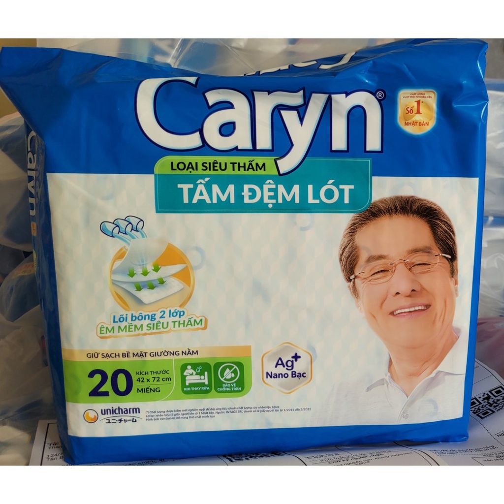 Tấm đệm lót Caryn 20 miếng 42 x 72cm_combo 5 gói 2023