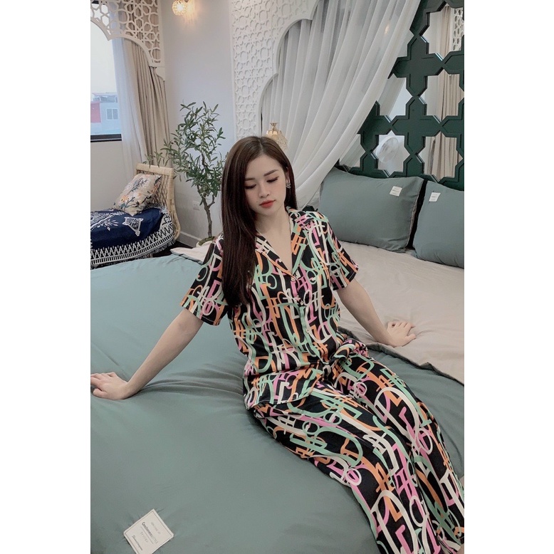 Đồ bộ pijama nữ tay ngắn thiết kế mới tiểu thư phối bèo siêu xinh, hot trend giá rẻ tận xưởng, free ship
