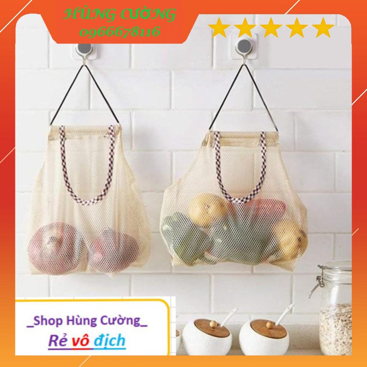 Túi lưới treo hành tỏi khô đa năng