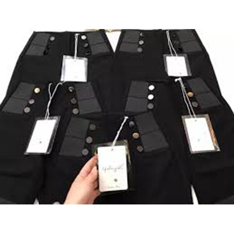 [ Mã FAMAYWA giảm 10K đơn 50K] Quần tregging nữ đính cúc cạp siêu cao chất umi co giãn phong cách hàn quốc | BigBuy360 - bigbuy360.vn