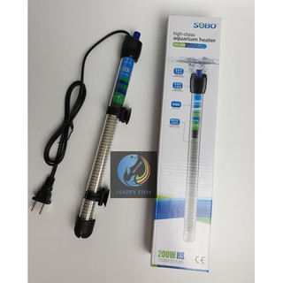 Sưởi sobo 200w thủy tinh hs-200 cho hồ cá