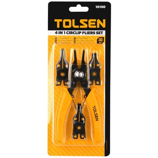 kìm phe bộ 4 đầu tolsen 10100 4 in 1 circlip pliers set (7")
