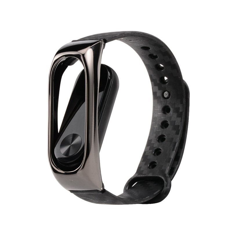 Dây Đeo Bằng Sợi carbon Cho Đồng Hồ Thông Minh xiaomi mi band 2 miband 2