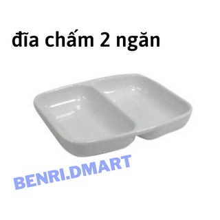 Đĩa chấm phíp 2 ngăn nhựa Việt Nhật 1205