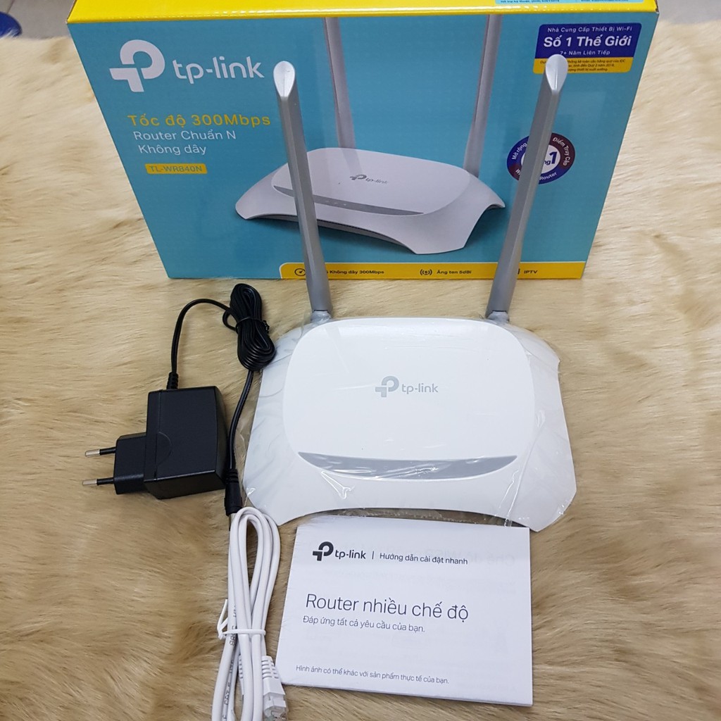 PHÁT WIFI WIRELESS TPLINK 841N - 840 300Mb 2 ANTEN PHIÊN BẢN TIẾNG VIỆT CHÍNH HÃNG - KẾT NỐI KHÔNG DÂY - TỐC ĐỘ SIÊU NHA