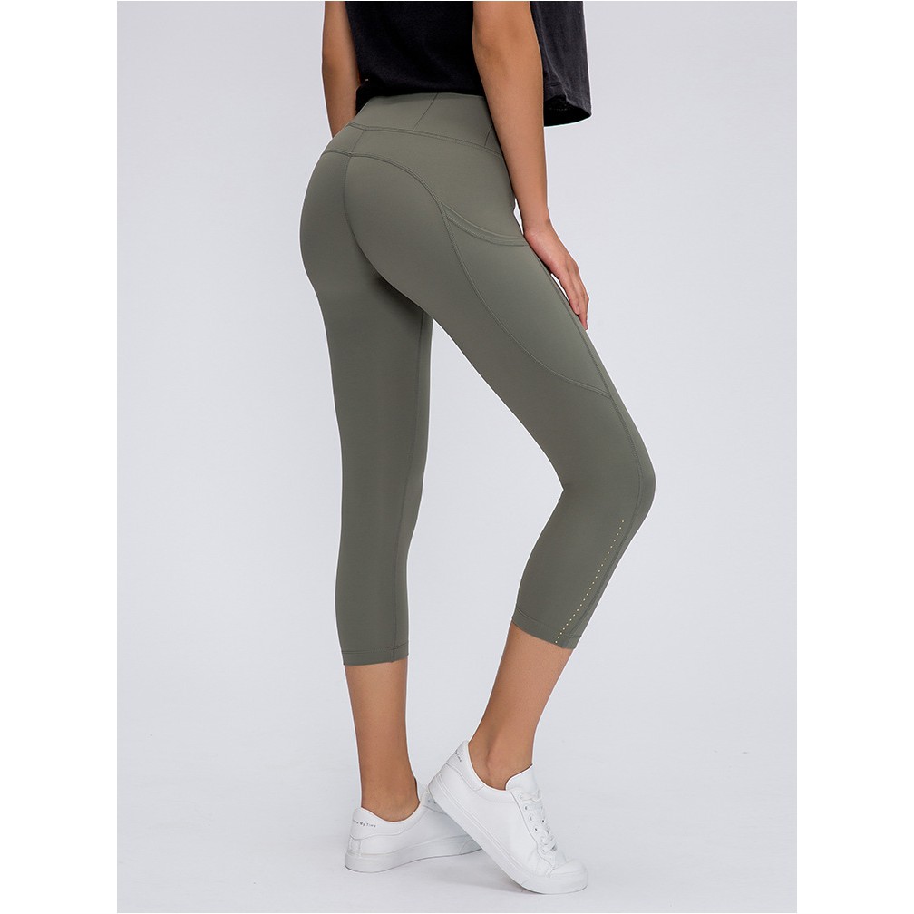 Quần tập Lululemon Fast & Free Tight dáng ngố - Quần tập thể thao Lulu không logo