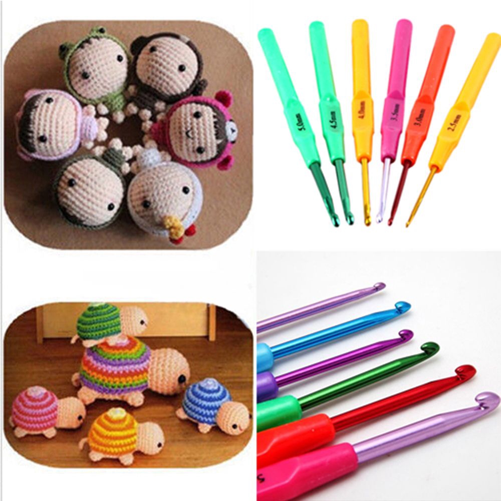 Set 6 kim đan len bằng nhôm tiện dụng