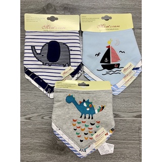 Set 3 yếm tam giác momcare khuy bấm cho bé / loại đẹp - Sơ sinh