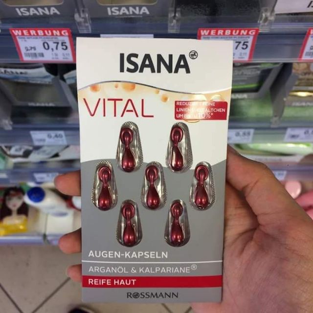 Viên nang ISANA VITAL trị nhăn mắt Đức