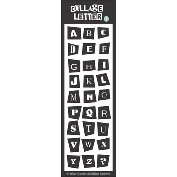 STICKER CHỮ COLLAGE LETTER 8 phân loại 🎱