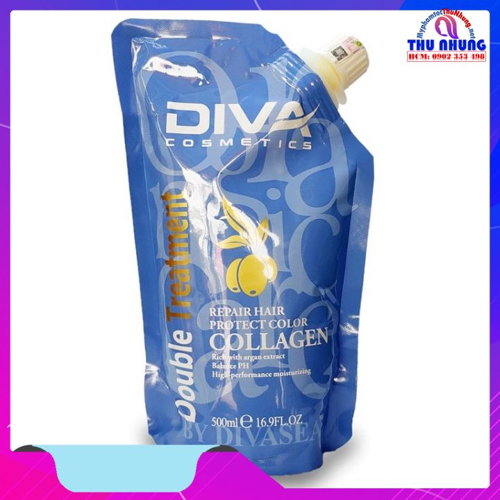 DẦU HẤP Ủ TÓC DIVA COLLAGEN HAIR REPAIR SIÊU MƯỢT (MẪU MỚI) 500ML