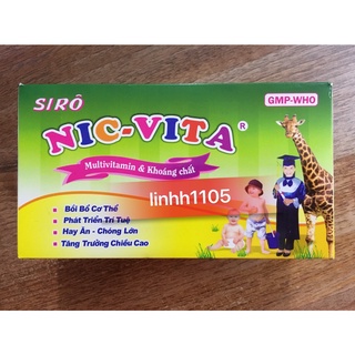 NIC-VITA SIRO 20 ỐNG
