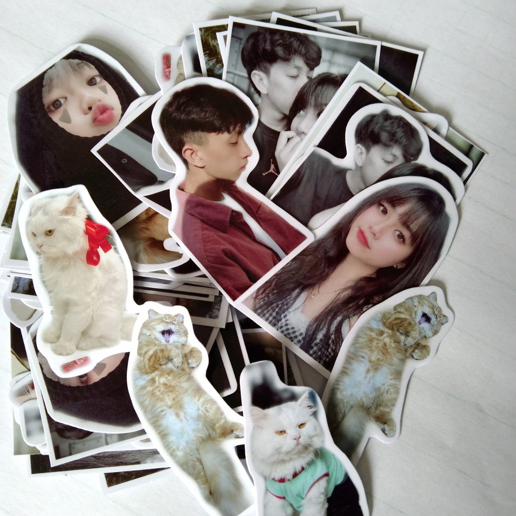 Sticker hay hình dán in hình theo yêu cầu (1 set 16 hình, kích thước 5x7cm) GIÁ 25k/1 set