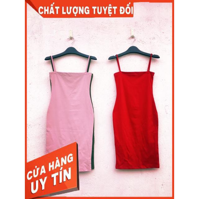 VÁY BODY 2 dây TRƠN VẢI ĐẸP XỊN- hình thật cotton zip dày mịn | BigBuy360 - bigbuy360.vn