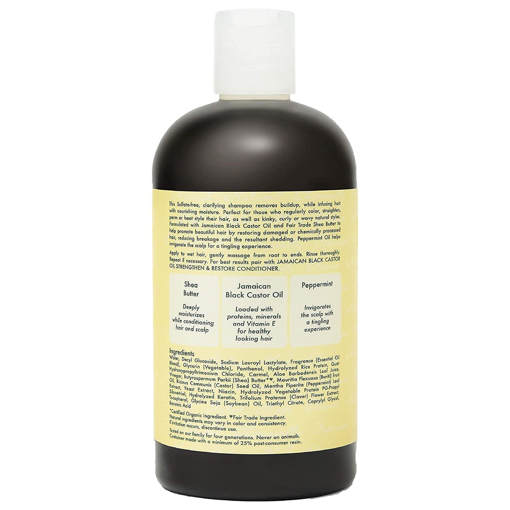 Dầu gội Shea Moisture Jamaican Black Castor Oil 384ml