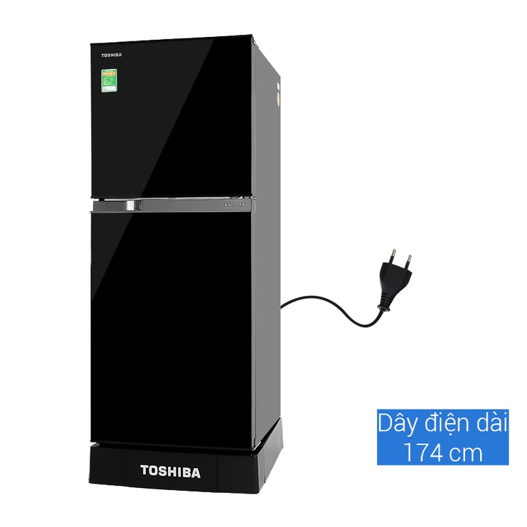 Tủ Lạnh Toshiba Inverter 194 lít GR-A25VM(UKG1) - Ngăn đông mềm, Bộ lọc Ag+ Bio, Miễn phí giao hàng HCM.