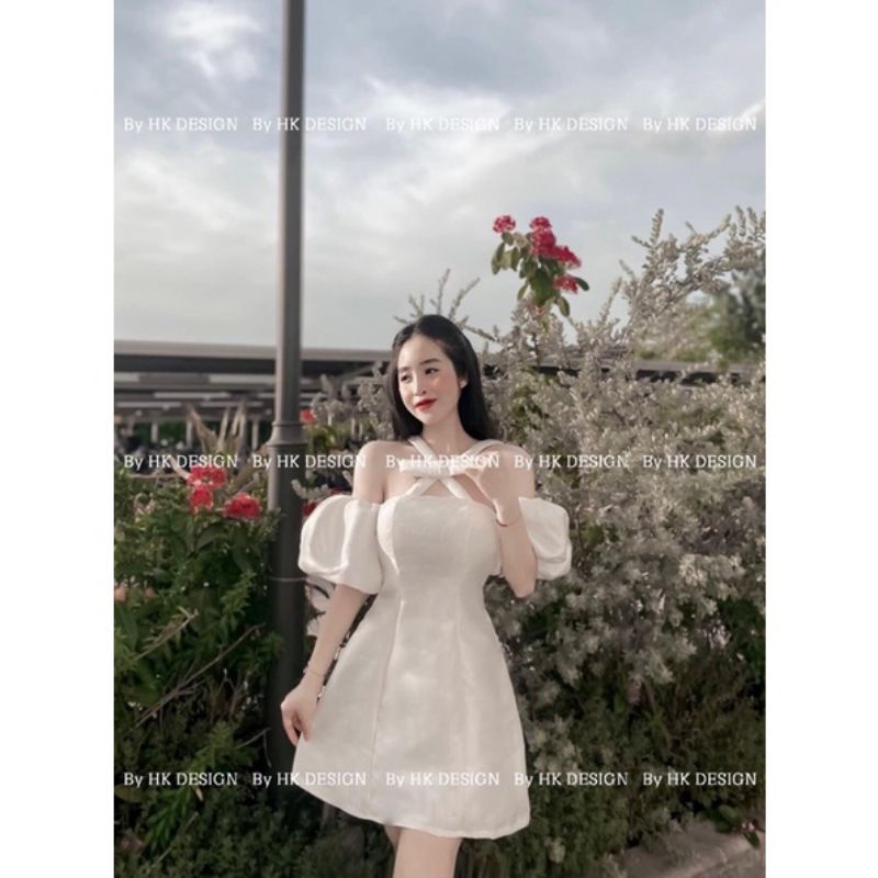 BIGSIZE  ĐẦM TAPTA CỔ NƠ XOÈ XINH DỊU DÀNG